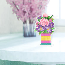 Load image into Gallery viewer, DIY Point Drilling Ornament Handmade Acrylic Mosaic Diamond Art Flower Kids Gift
