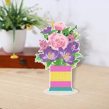 Load image into Gallery viewer, DIY Point Drilling Ornament Handmade Acrylic Mosaic Diamond Art Flower Kids Gift

