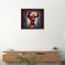 Load image into Gallery viewer, Diamond Painting - Full Round -Iron Man Breaking Through the Wall (40*35CM)
