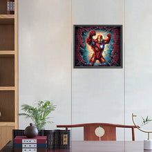 Load image into Gallery viewer, Diamond Painting - Full Round -Iron Man Breaking Through the Wall (40*35CM)
