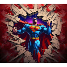Load image into Gallery viewer, Diamond Painting - Full Round -superman through the wall (40*35CM)
