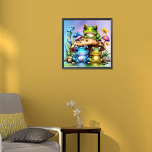 Load image into Gallery viewer, Diamond Painting - Full Round - three little frogs (30*30CM)
