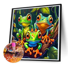 Load image into Gallery viewer, Diamond Painting - Full Round - three little frogs (30*30CM)
