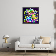 Load image into Gallery viewer, Diamond Painting - Full Round - three little frogs (30*30CM)
