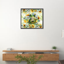 Load image into Gallery viewer, Diamond Painting - Full Round - sunflower frog (40*35CM)
