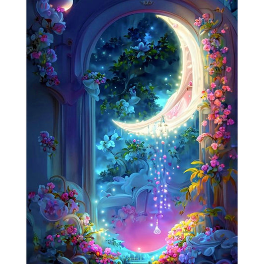 AB Diamond Painting - Full Round -dream moon (40*50CM)