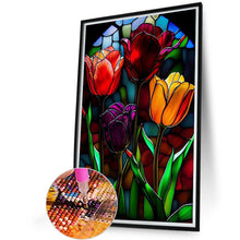 Load image into Gallery viewer, AB Diamond Painting - Full Round -tulip glass art (40*60CM)

