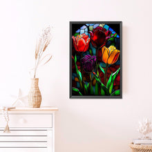 Load image into Gallery viewer, AB Diamond Painting - Full Round -tulip glass art (40*60CM)
