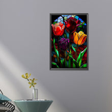 Load image into Gallery viewer, AB Diamond Painting - Full Round -tulip glass art (40*60CM)
