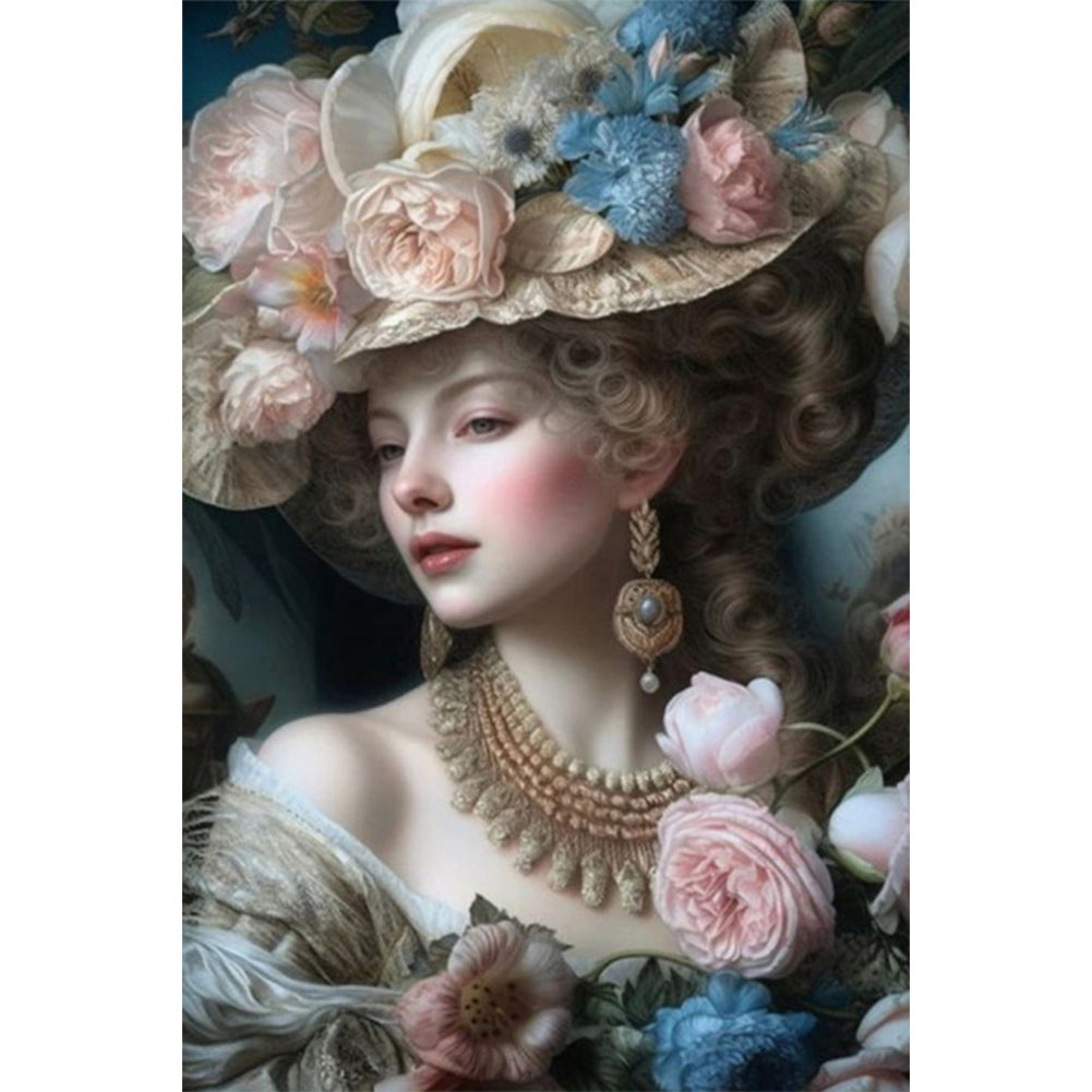 Diamond Painting - Full Round - classical court girl (40*60CM)