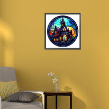 Load image into Gallery viewer, Diamond Painting - Full Round - halloween glass painting (30*30CM)
