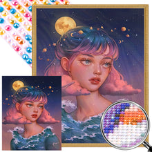 Load image into Gallery viewer, AB Diamond Painting - Full Round - moon girl (40*50CM)
