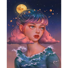 Load image into Gallery viewer, AB Diamond Painting - Full Round - moon girl (40*50CM)

