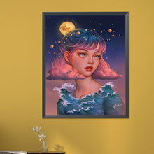 Load image into Gallery viewer, AB Diamond Painting - Full Round - moon girl (40*50CM)
