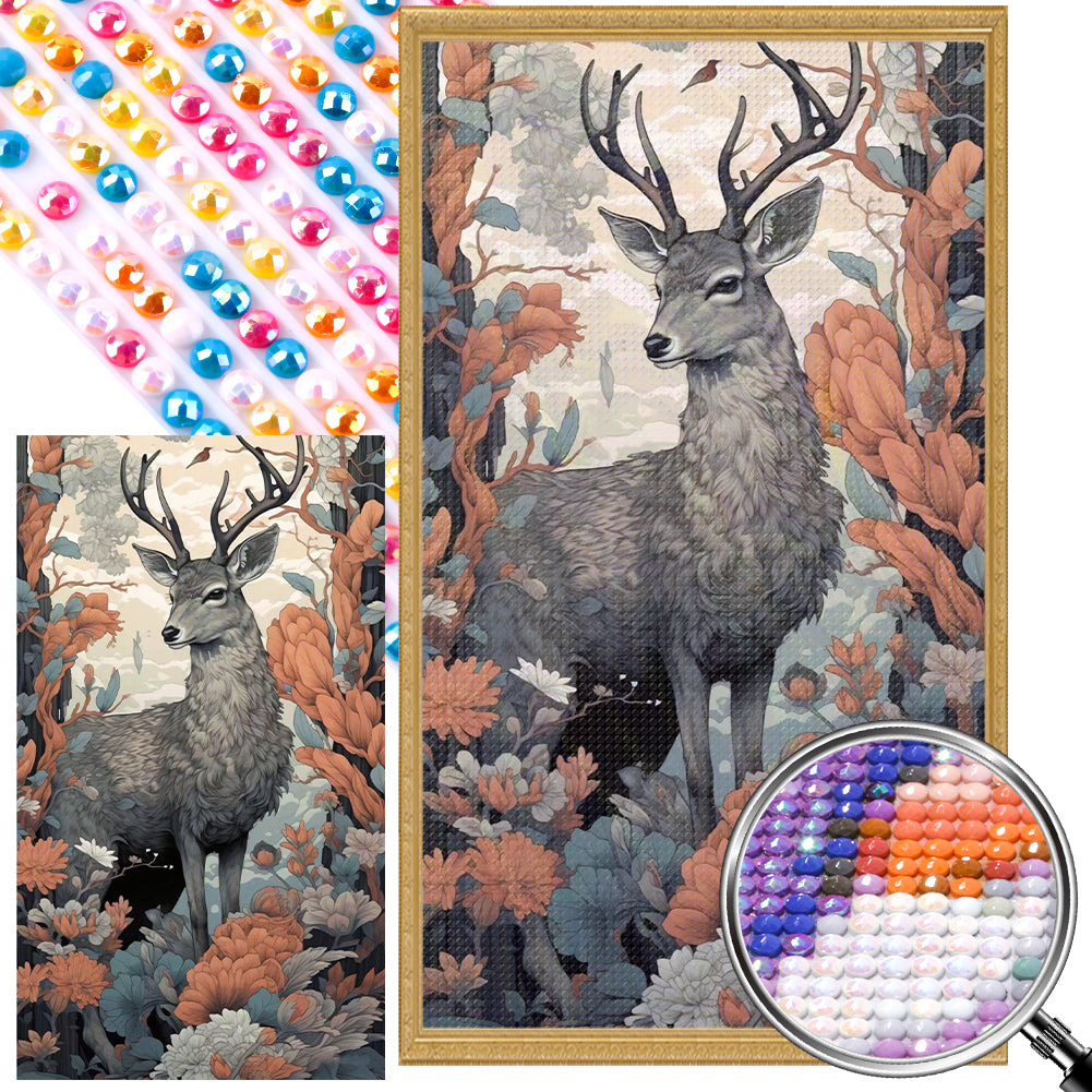 AB Diamond Painting - Full Round - deer (40*70CM)