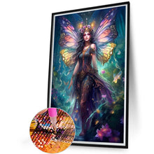 Load image into Gallery viewer, AB Diamond Painting - Full Round - butterfly girl (40*65CM)
