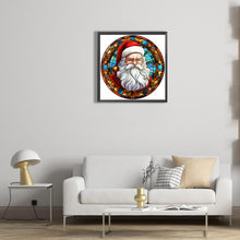Load image into Gallery viewer, Diamond Painting - Full Round - Christmas Santa Glass Painting (30*30CM)
