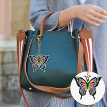 Load image into Gallery viewer, DIY Diamond Art Keychains Double Sided 5pcs Gem Keychains(Butterfly)
