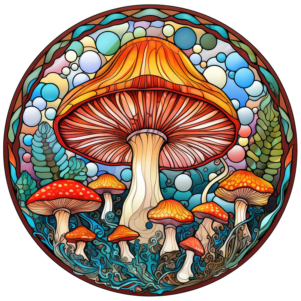 Diamond Painting - Full Round - mushroom glass painting (30*30CM)