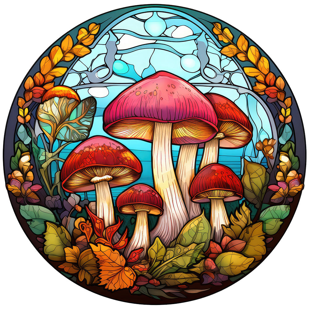 Diamond Painting - Full Round - mushroom glass painting (30*30CM)