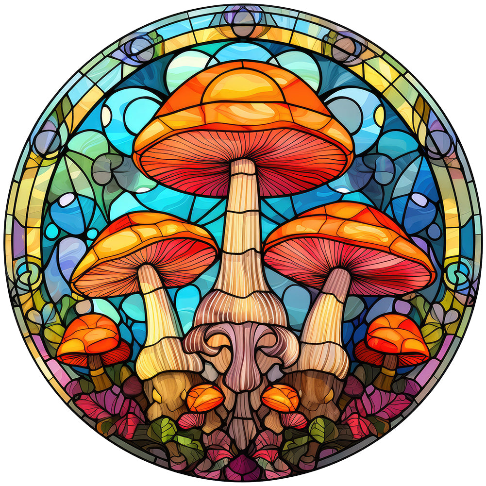 Diamond Painting - Full Round - mushroom glass painting (30*30CM)