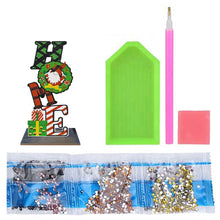 Load image into Gallery viewer, DIY Desk Diamonds Art Crafts Wooden Mosaic Ornament Single Sided Drill Kids Gift
