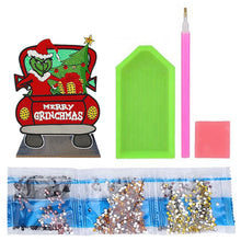 Load image into Gallery viewer, DIY Desk Diamonds Wooden Diamonds Painting Tabletop Ornament (Christmas Trucks)
