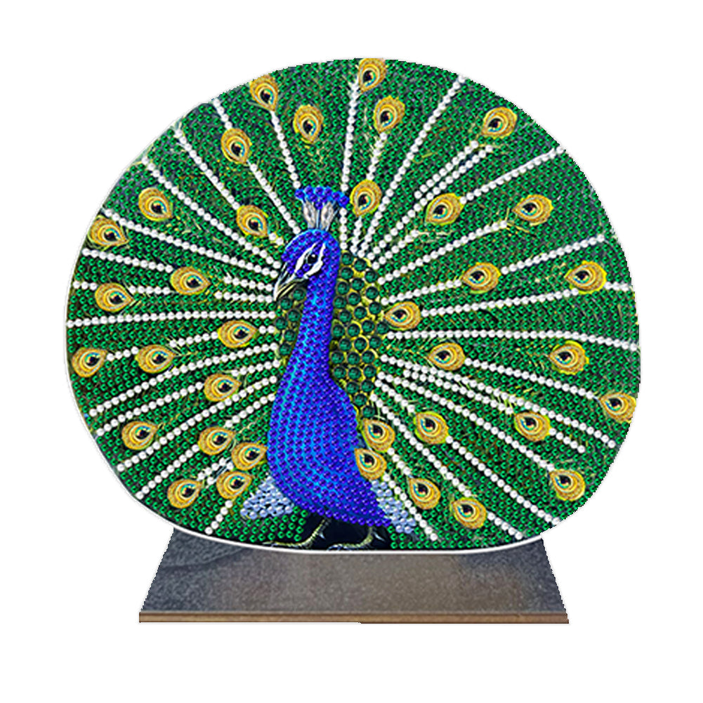 DIY Crystal Diamond Ornament Handmade Wooden Diamonds Painting Tabletop Ornament