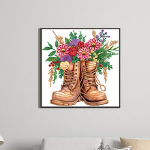 Load image into Gallery viewer, Diamond Painting - Partial Special Shaped - boots bouquet (30*30CM)
