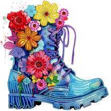 Load image into Gallery viewer, Diamond Painting - Partial Special Shaped - boots bouquet (30*30CM)
