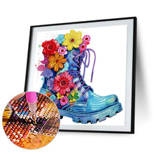 Load image into Gallery viewer, Diamond Painting - Partial Special Shaped - boots bouquet (30*30CM)
