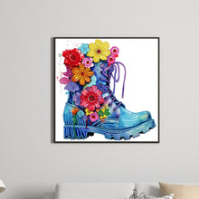 Load image into Gallery viewer, Diamond Painting - Partial Special Shaped - boots bouquet (30*30CM)
