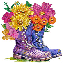 Load image into Gallery viewer, Diamond Painting - Partial Special Shaped -boots bouquet (30*30CM)
