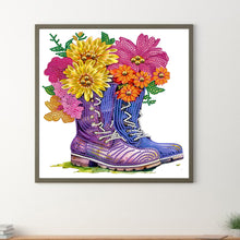 Load image into Gallery viewer, Diamond Painting - Partial Special Shaped -boots bouquet (30*30CM)
