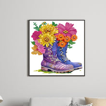 Load image into Gallery viewer, Diamond Painting - Partial Special Shaped -boots bouquet (30*30CM)
