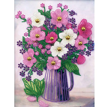 Load image into Gallery viewer, Diamond Painting - Partial Special Shaped - vase bouquet (30*40CM)

