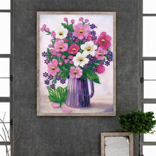 Load image into Gallery viewer, Diamond Painting - Partial Special Shaped - vase bouquet (30*40CM)
