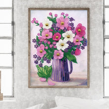 Load image into Gallery viewer, Diamond Painting - Partial Special Shaped - vase bouquet (30*40CM)
