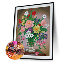 Load image into Gallery viewer, Diamond Painting - Partial Special Shaped - vase bouquet (30*40CM)
