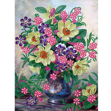 Load image into Gallery viewer, Diamond Painting - Partial Special Shaped - vase bouquet (30*40CM)
