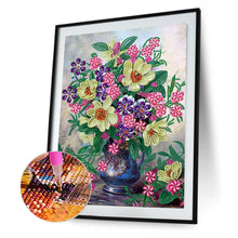 Load image into Gallery viewer, Diamond Painting - Partial Special Shaped - vase bouquet (30*40CM)
