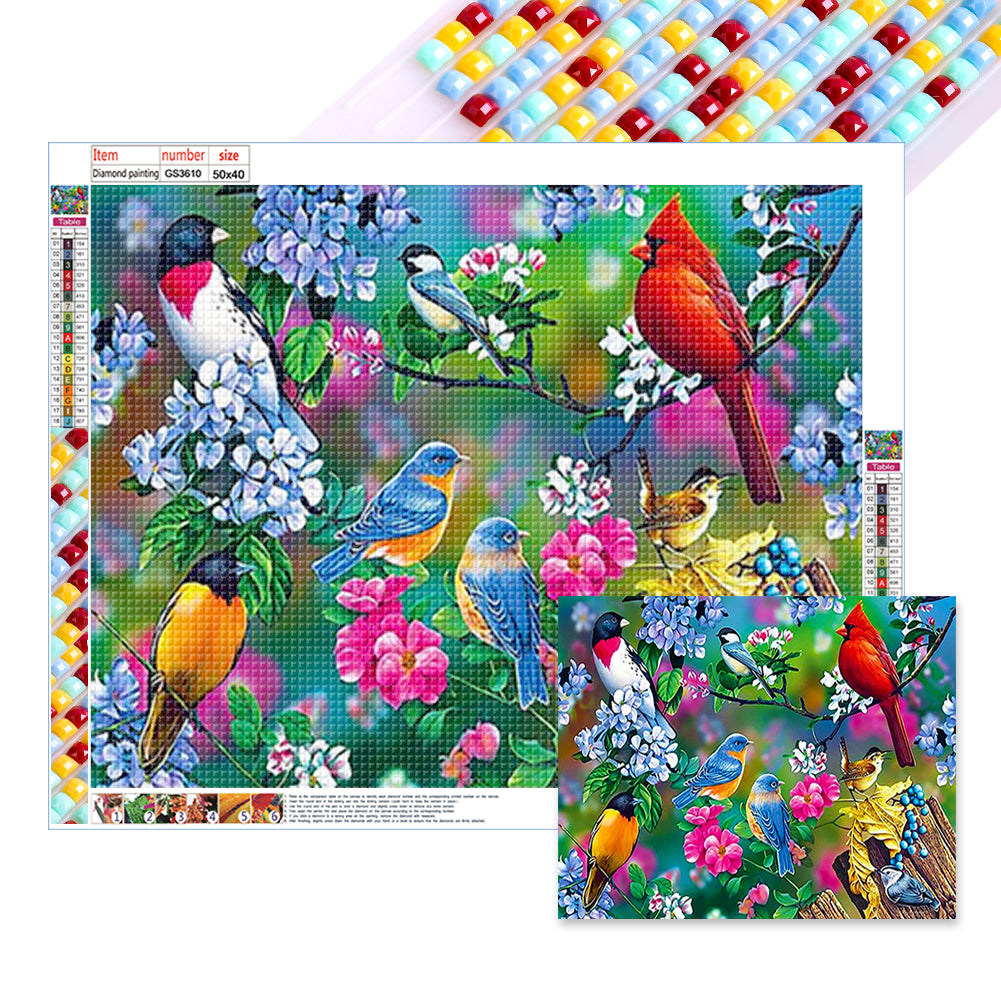 Diamond Painting - Full Square - birdsong (50*40CM)