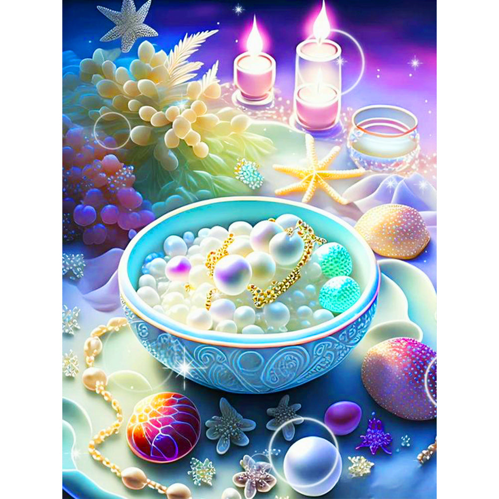 Diamond Painting - Full Round - Dream Candlestick Pearl (30*40CM)