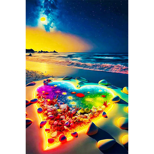 Diamond Painting - Full Round - romantic colorful love (40*60CM)