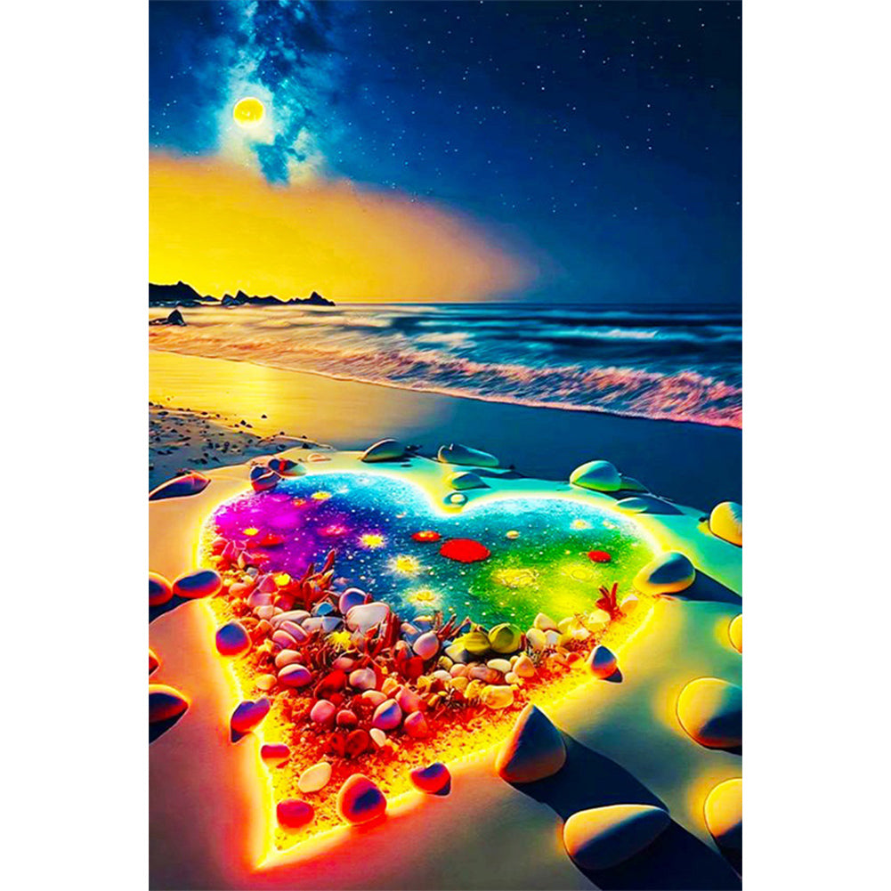 Diamond Painting - Full Round - romantic colorful love (40*60CM)