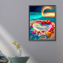 Load image into Gallery viewer, Diamond Painting - Full Round - romantic beach love (40*60CM)
