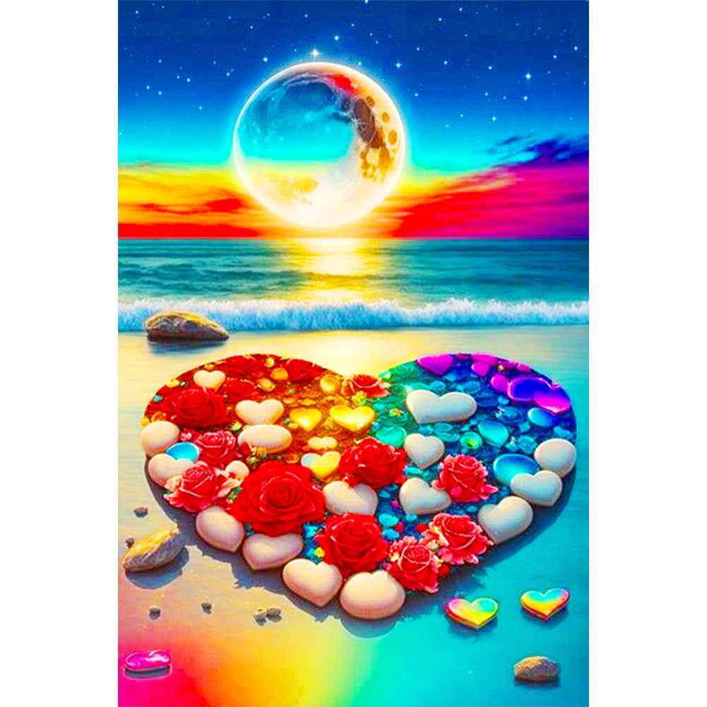 Diamond Painting - Full Round - romantic seaside (40*60CM)
