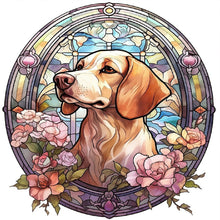 Load image into Gallery viewer, Diamond Painting - Full Round - dog under window sill (30*30CM)
