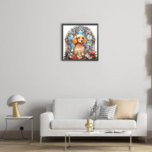 Load image into Gallery viewer, Diamond Painting - Full Round - dog under window sill (30*30CM)
