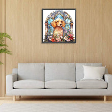 Load image into Gallery viewer, Diamond Painting - Full Round - dog under window sill (30*30CM)
